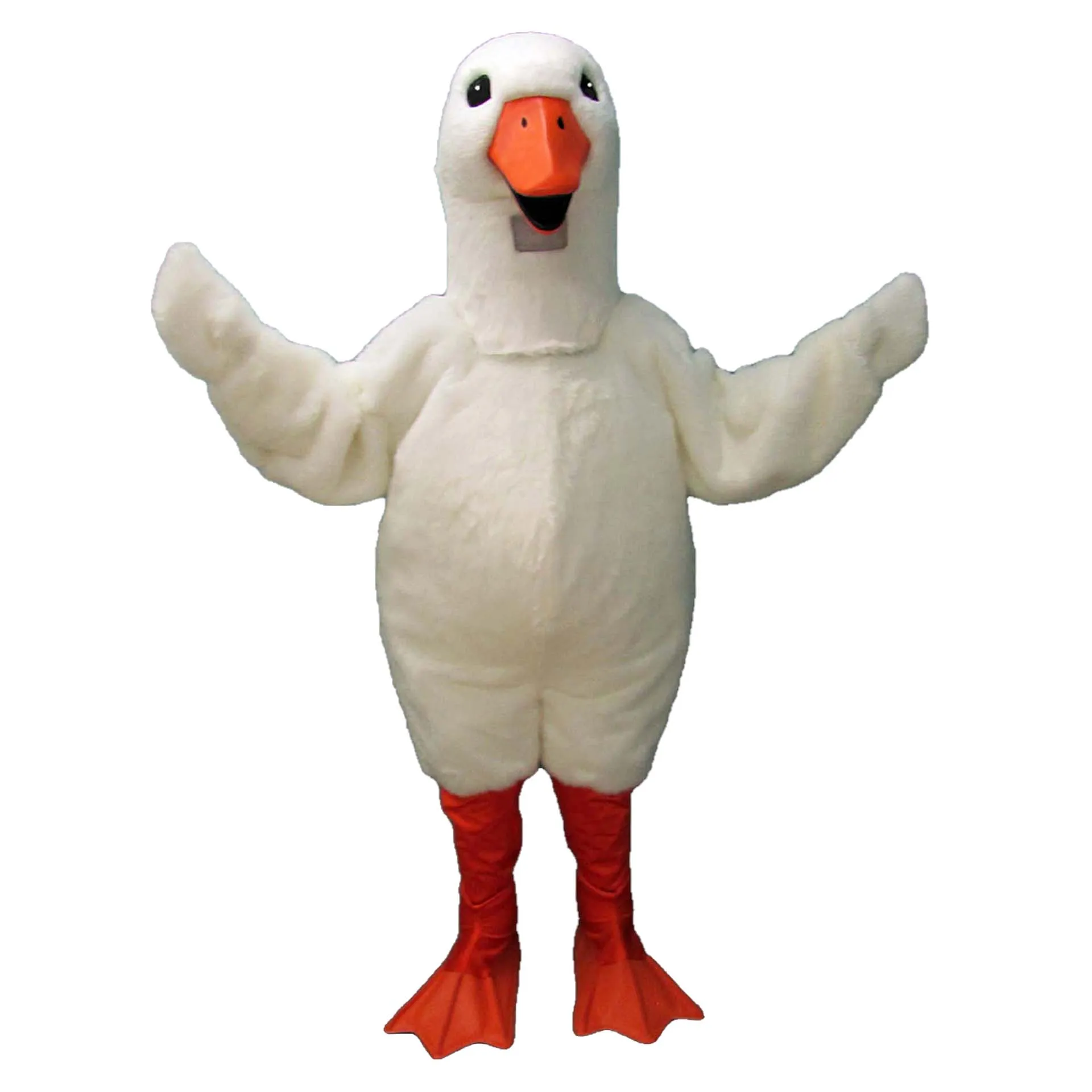 Halloween High quality REALISTIC GOOSE Mascot Costume Cartoon Fancy Dress fast shipping Adult Size