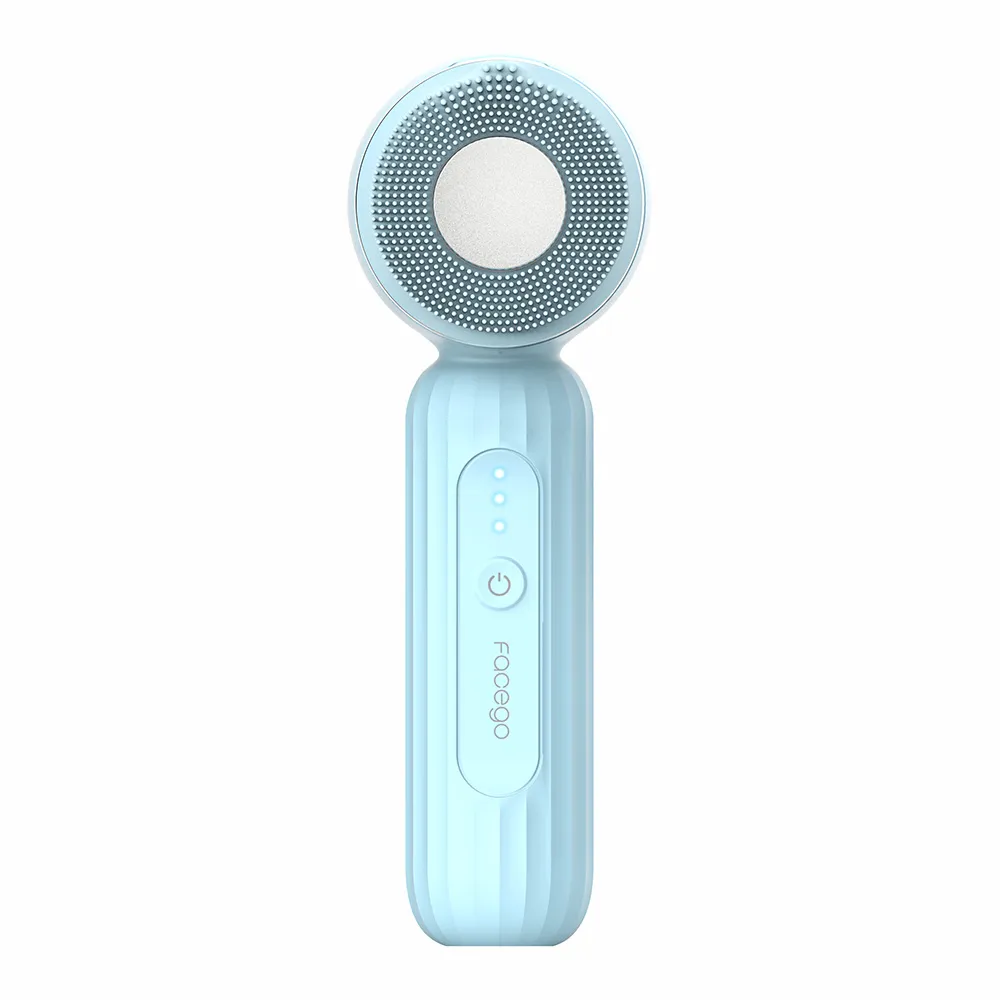 FACEGO Ultraschall-Gesichtsreinigungsbürste, Gesichtswaschbürste, Haut-Mitesser-Entferner, Tiefenreinigungsmassage, USB wiederaufladbar
