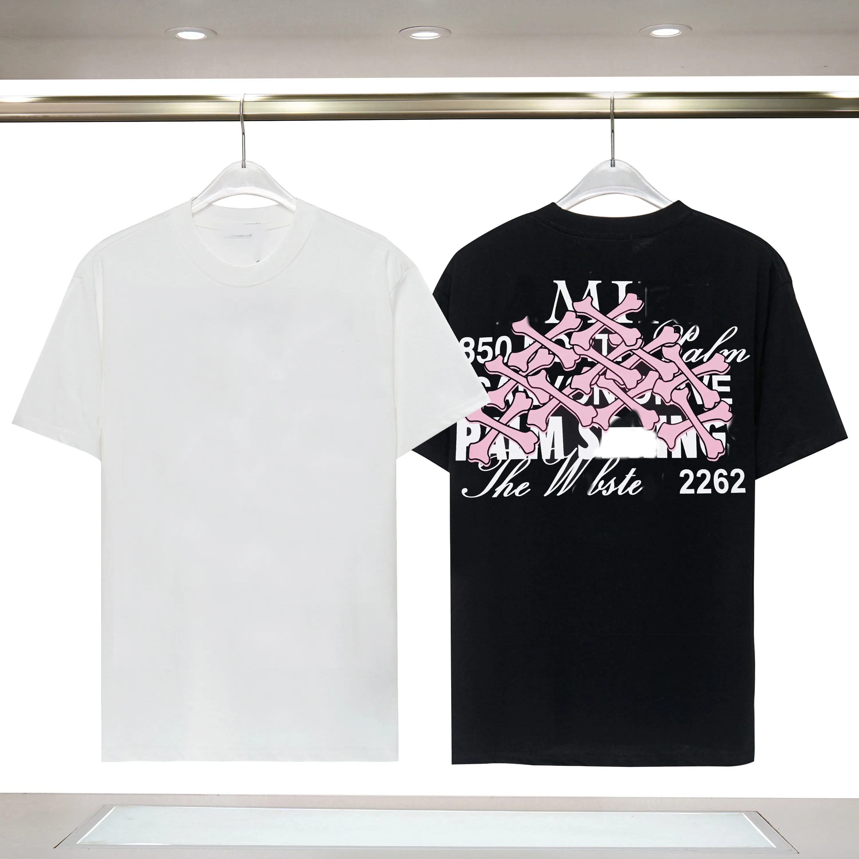 P020925 한정판 디자이너 티 셔츠 New Tees Street Wear 여름 패션 셔츠 스크롤 레터 인쇄 디자인