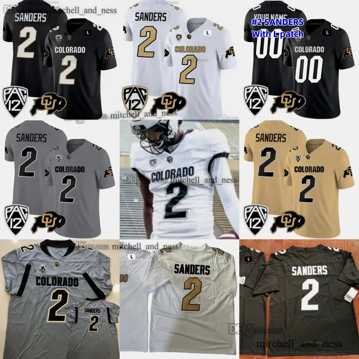 1924 2023 New Legend 2 Shedeur Sanders Jerseys Fútbol Personalizado