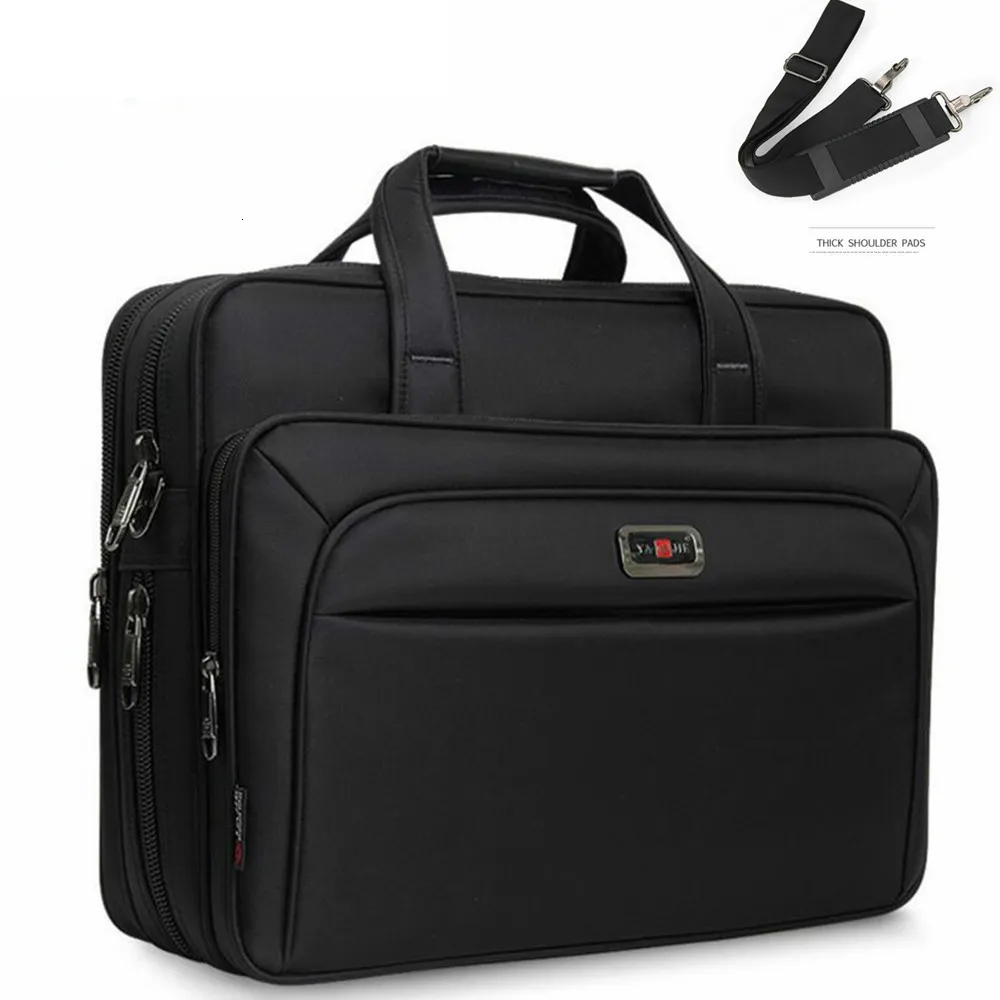 Briefcases Crossten Large Capacity Single Shoulder Bag 14" 15" 16 Inches Travel Bag Men's casual Handbags Business Briefcase Laptop Bag 230925