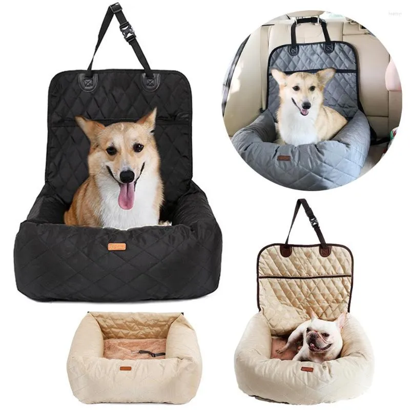 Porte-chien, accessoires de voiture, avant/arrière, petits sièges de voyage pour intérieur/voiture, pour lit, siège moyen pour animaux de compagnie