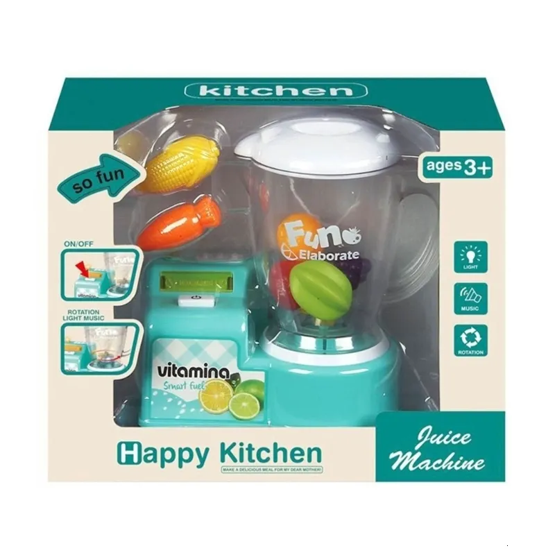 Küchen Spielen Lebensmittel Kinder Pretend Mixer Spielzeug Küchengerät für Kleinkind Echte Lichter Sound Dropship 230925