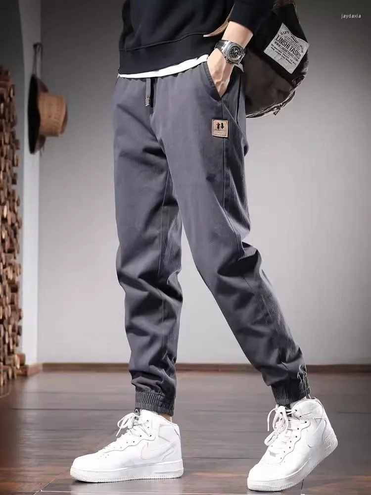 Elastic joggers mens clearance