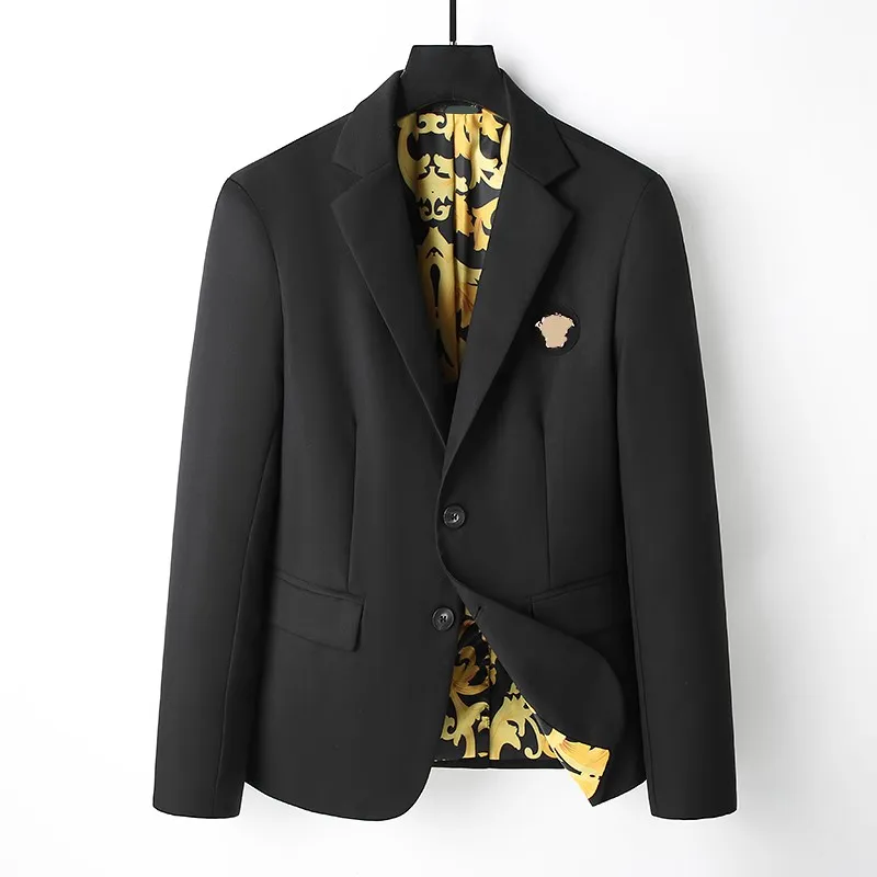 Designer Mens Suits Fashion Designer Blazers Man Classic Casual Floral Print Luxury Jacket Lång ärmdräkter för män Business Coats