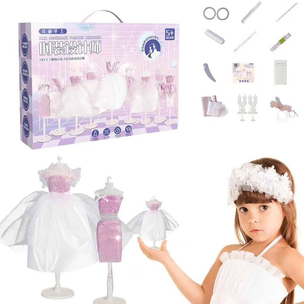 Arts And Crafts Girls Fashion Design Kit Kids Clothing Sewing Crafts  Clothing Sewing Educational Toys Creative Learning Sewing Kit Arts Crafts  230925 From Tuo10, $15.91