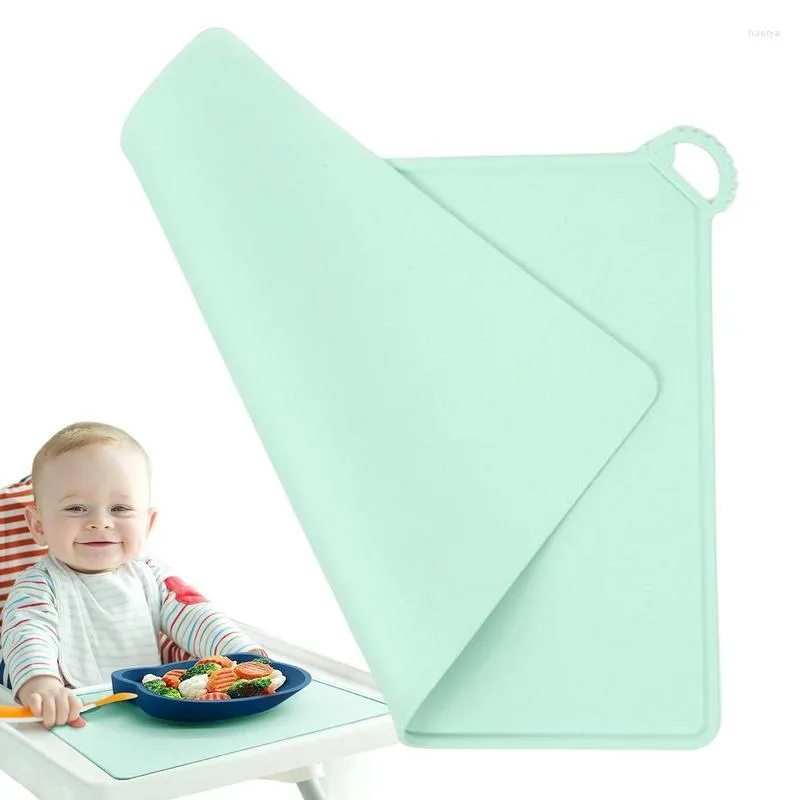 Table Mats Silicone Food Mat Toddler Placemats For Dining Wear-resistant Kids Restaurants Non-slip Portable