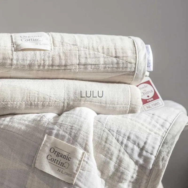 Cobertores de verão sofá cama colcha estilo japonês algodão gaze lance cobertores para casa cama capa decorativa respirável toalha cobertor yq230925