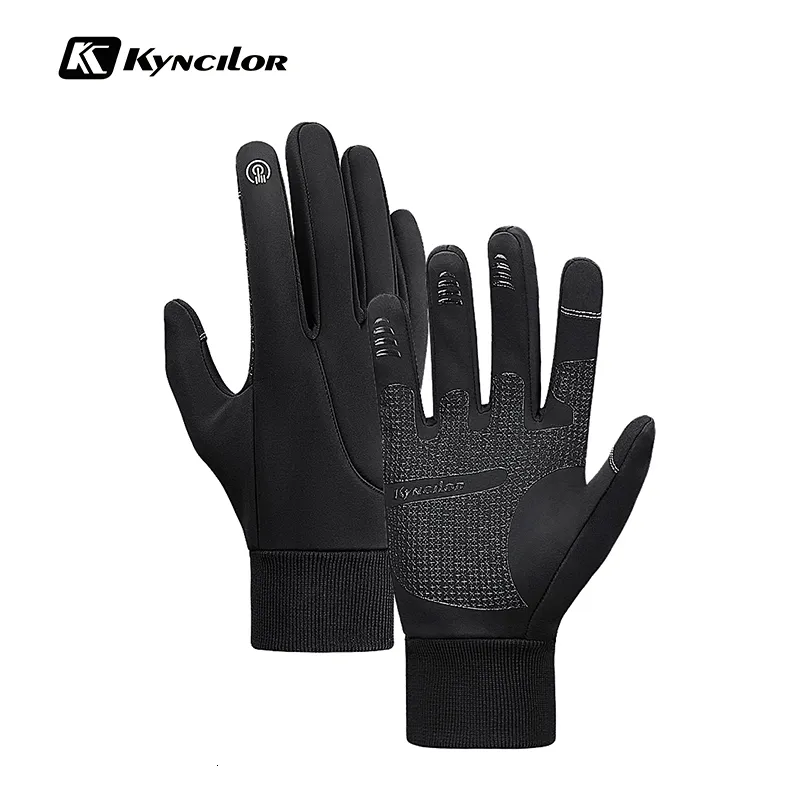 Sporthandskar Kyncilor Men Kvinnor Vinterhandskar Utomhus Sport Touch Screen Waterproof Fleece Gloves Ski vandringscykelhandskar 230925