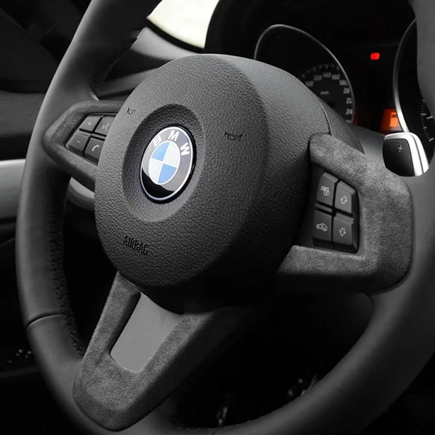 ALCANTARA-envoltura de cuero para BMW E89 Z4 2009-2015, accesorio para cubierta del volante, pegatinas embellecedoras, molduras interiores de estilo de coche 264e