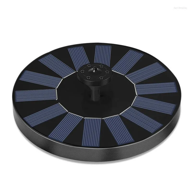 Trädgårdsdekorationer 1.5W Solar Fountain Pump Outdoor Bird Bath Powered Water For Ponds Pools Aquarium Inbyggt