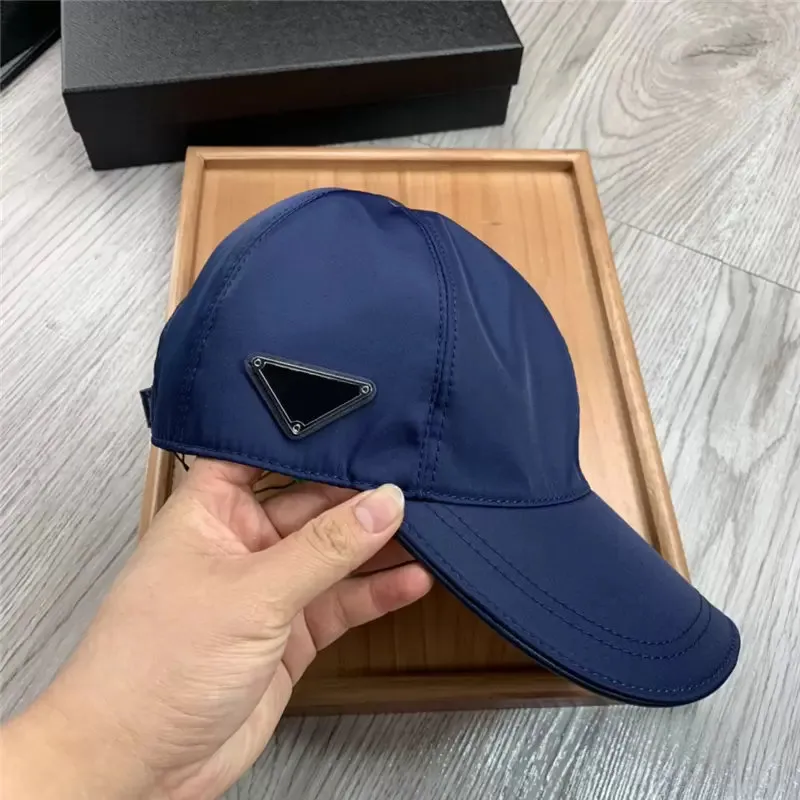 Chapeaux de créateurs Casquettes de baseball en nylon de mode Noir et bleu Casquette unisexe Lettres classiques Designers Casquettes Chapeaux Hommes Femmes Chapeau de seau