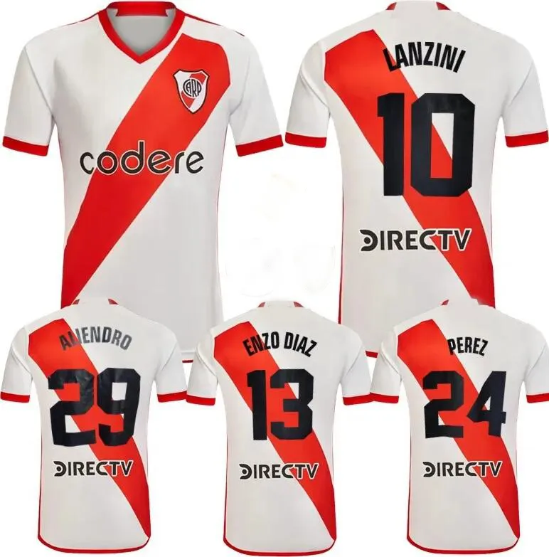 23-24 River Plate Maillots de football de qualité thaïlandaise personnalisés Vêtements de football DHgate Kingcaps 10 FERNANDEZ 9 M.BORJA 8 PALAVECINO 11 DE LA CRUZ 24 PEREZ 18 BELTRAN wear