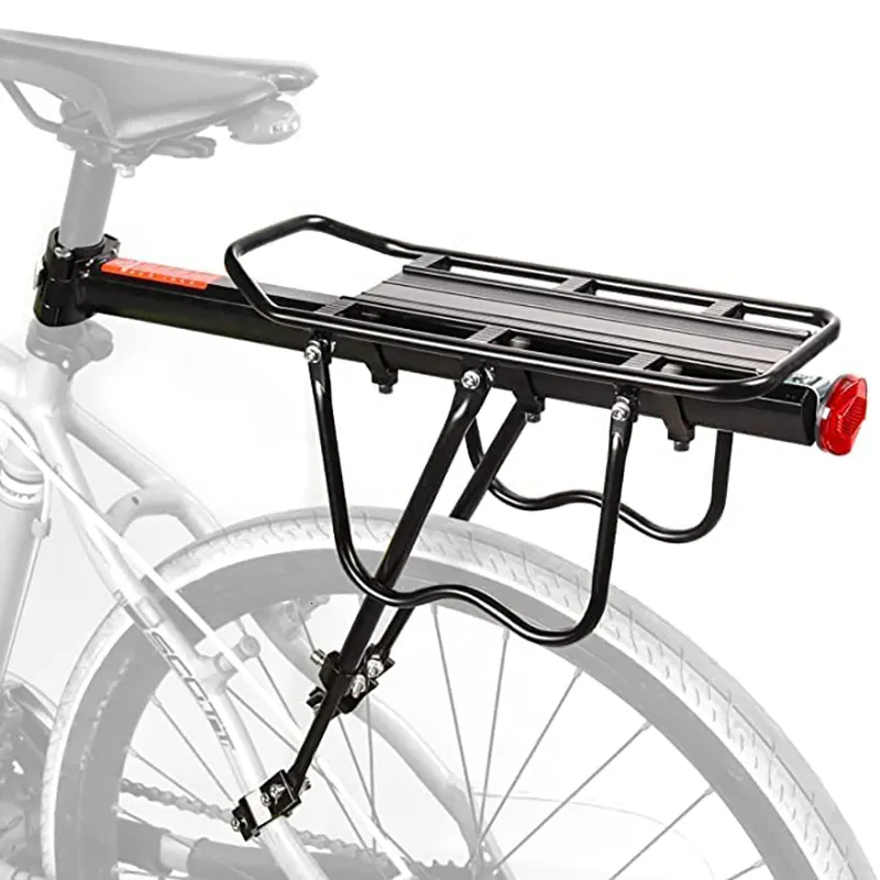 Cykelstyrningskomponenter cykellast bakre rack snabb frigöring bagage berg pannier mest 165 kg 230925