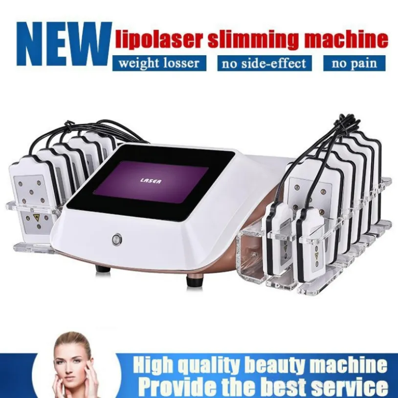 650Nm Lipolaser Lipo Laser minceur Machine de beauté Diode dissolvant de combustion des graisses corps façonnage perte de poids 14 pièces palettes Instrument615