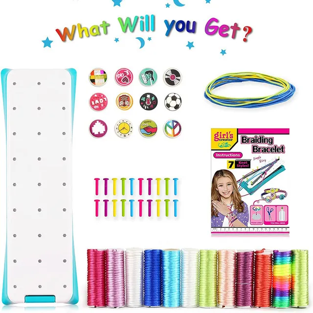 Bracelet Making Kit Toys for for Teen Girls, Ages 6 7 8 9 10 11 12 Year Old  Girl Birthday or Party Present Arts and Crafts String Bracelet 