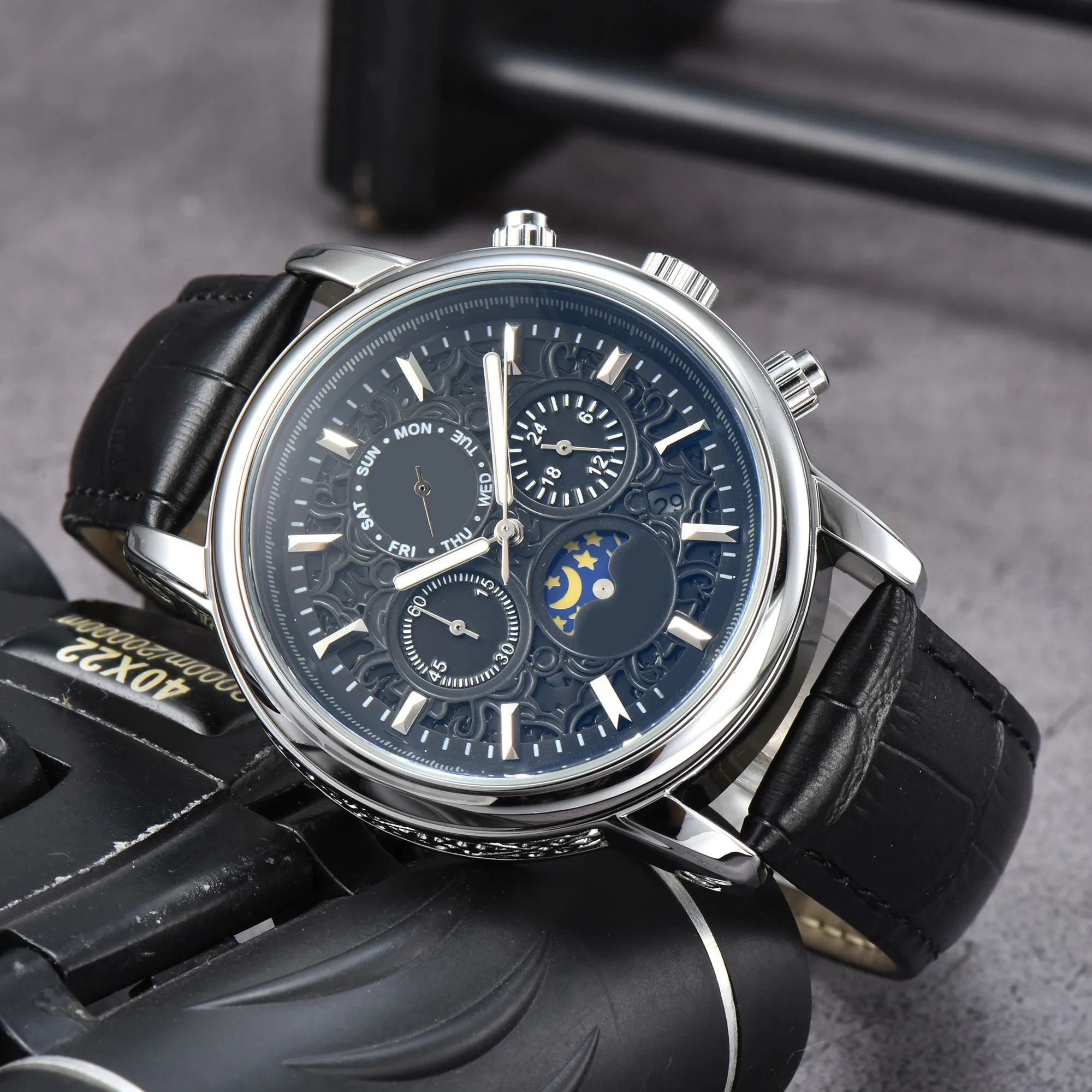 High Quality 2023 Mens Quartz Chronograph Watch With PHL Sun High Quality 2023 Mens Quartz Chronograph Watch With PHL Sun