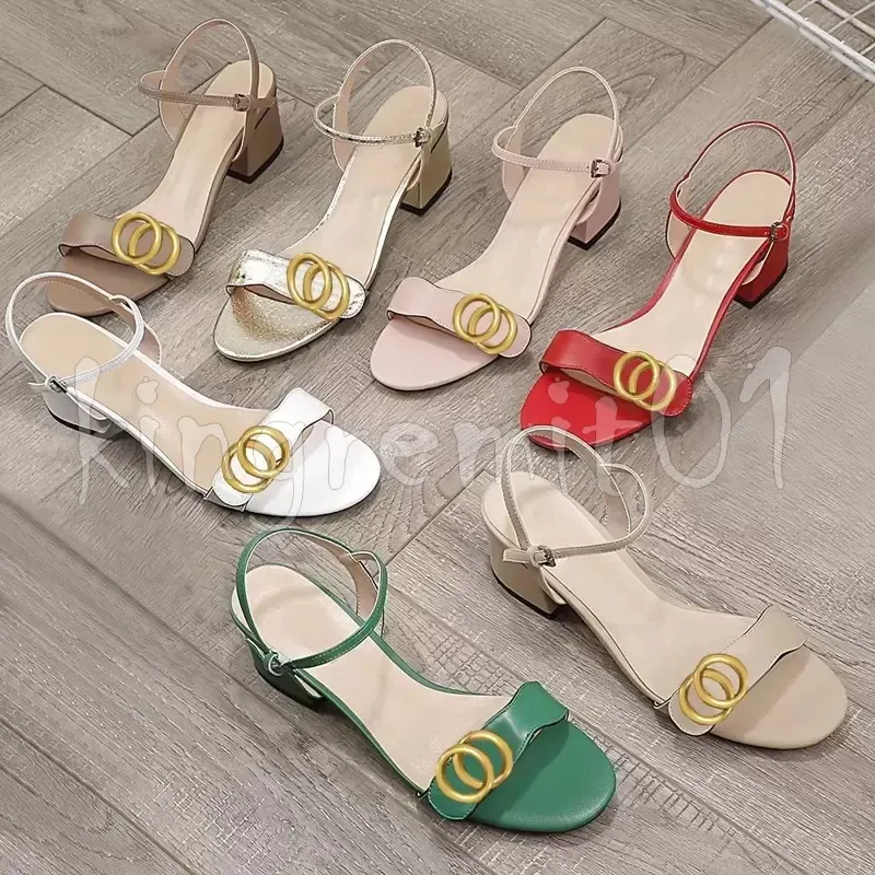 مصممة صندل Dupe Sandal Women Slippers Metal Double High Heel Letter Logo Pumps Frasnable Rubber Pumps