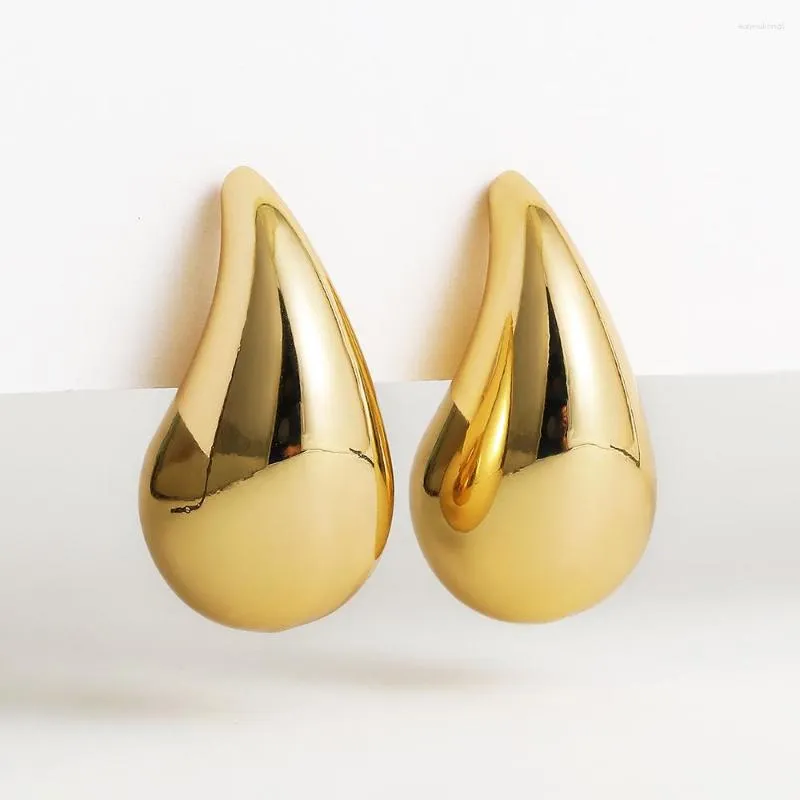 Gold plated teardrop earrings discount