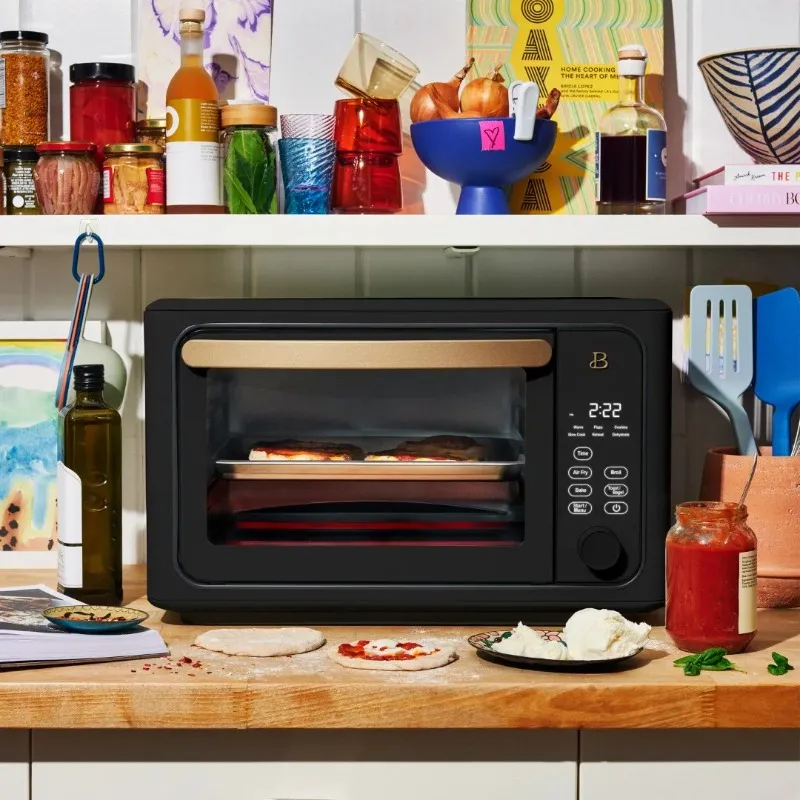 Bellissimo forno con tostapane, friggitrice ad aria touchscreen, sesamo nero, di Drew Barrymore