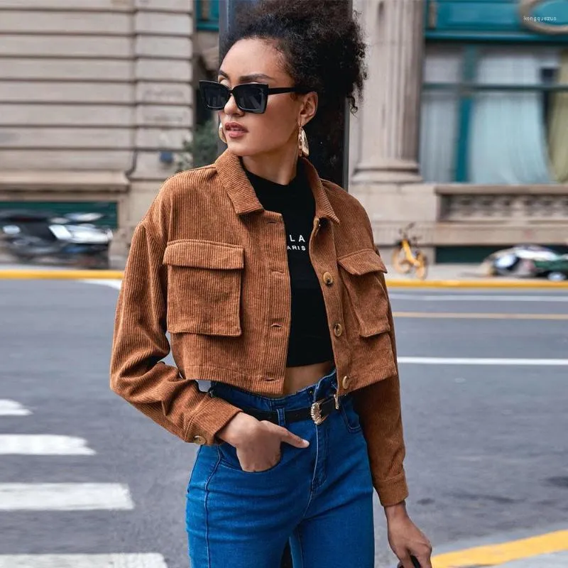 Corduroy womens coat hot sale