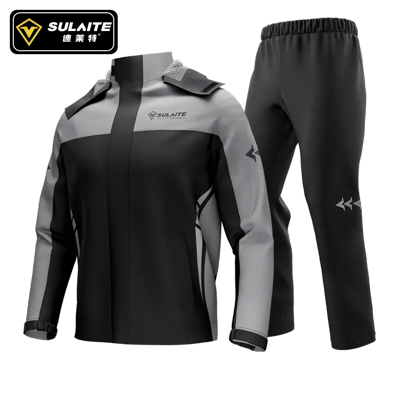 MoFiz Regenjas voor heren, waterdicht, licht, opvouwbaar, windjack, regenjas met capuchon, voor fietsen, reizen, hardlopen, wandelen, kamperen, casual, Fluorescerend groen., L