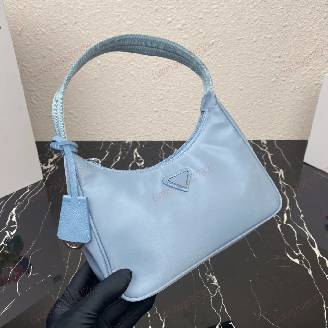Designer Handbag Wallet Women Luxury Shoulder bags Hobo Bag totes Pr Re-Nylon Clutch Bags underarm Bag Purse Pr Re-Edition 2000 sky blue pochette Top Quality with box