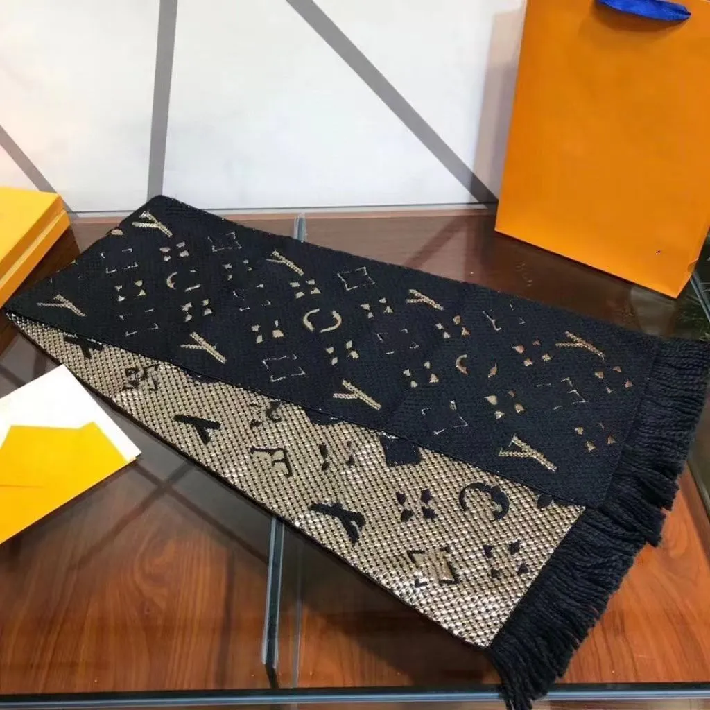 Diseñador mujer Bufanda de cachemira nueva moda otoño invierno cálido chal bufanda Impresión de letras Bufanda de lujo Cachemira Invierno Pashmina Wraps regalo Diseñador Nuevas bufandas