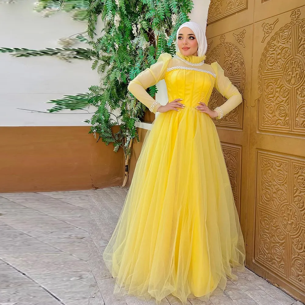 Stunning yellow dresses 2025
