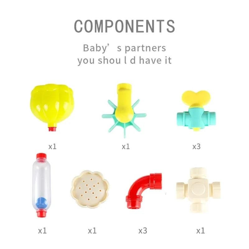 Bath Toys Pipes Baby Toys For Toddler Bath Toys Kids Bath Toys With Fun  Widgets Squirters Rotating Spray Water Toy Bathtub Waterfall Toy 230923  From Tuo08, $14.06