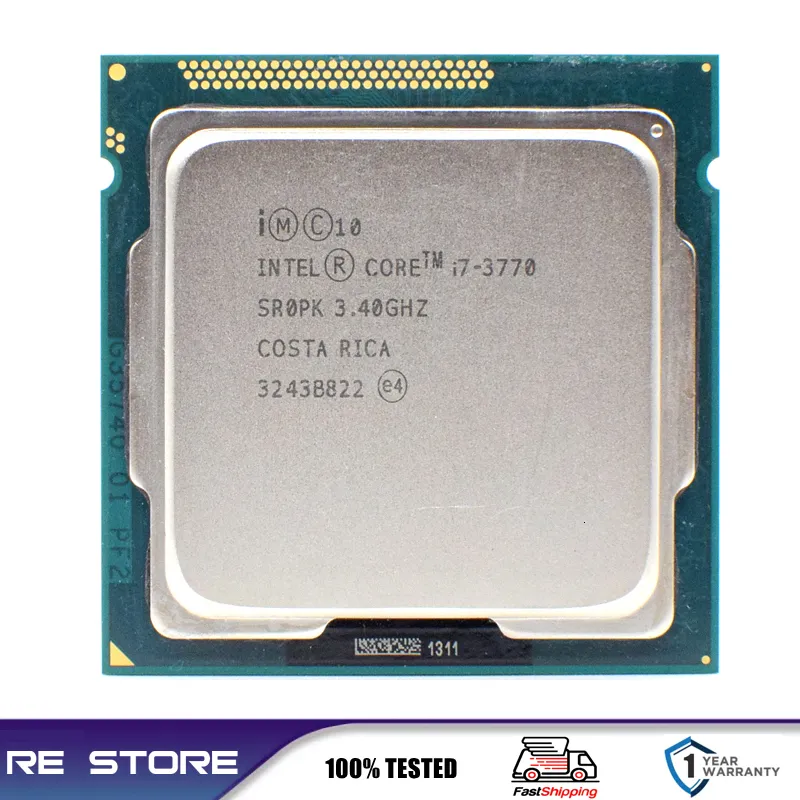 Verwendete CPUs Intel Core i7 3770 3,4 GHz 8M 5,0 GT/s LGA 1155 SR0PK CPU Desktop-Prozessor 230925