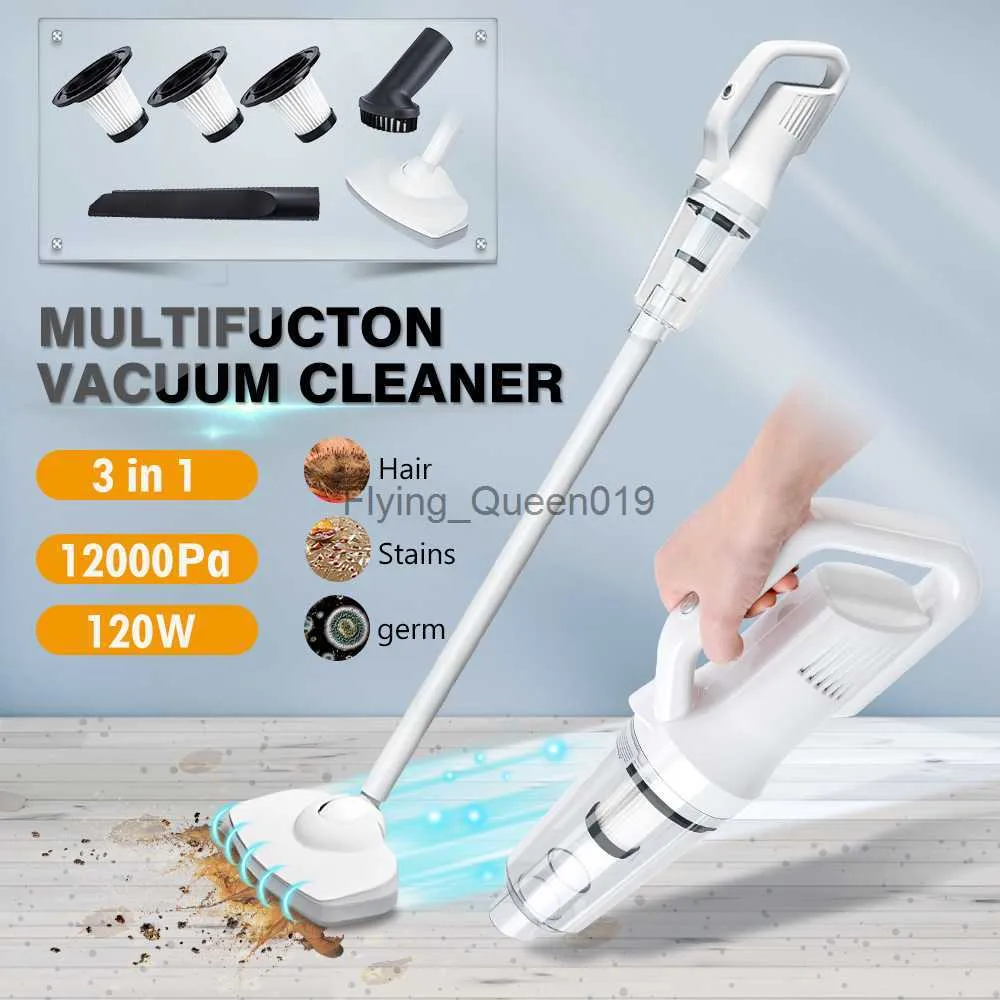 Vacuum Cleaners Cordless Chargable Vacuum Cleaner 12000Pa Suction Handheld Wireless Dual Mini Appliance Pet Hair Remover Car Home Vacuum CleanerYQ230925