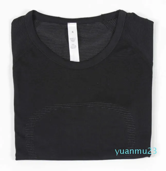Top T-shirt Slim Fit Camicia sportiva leggera ad asciugatura rapida Traspirante in maglia Fitness traspirante