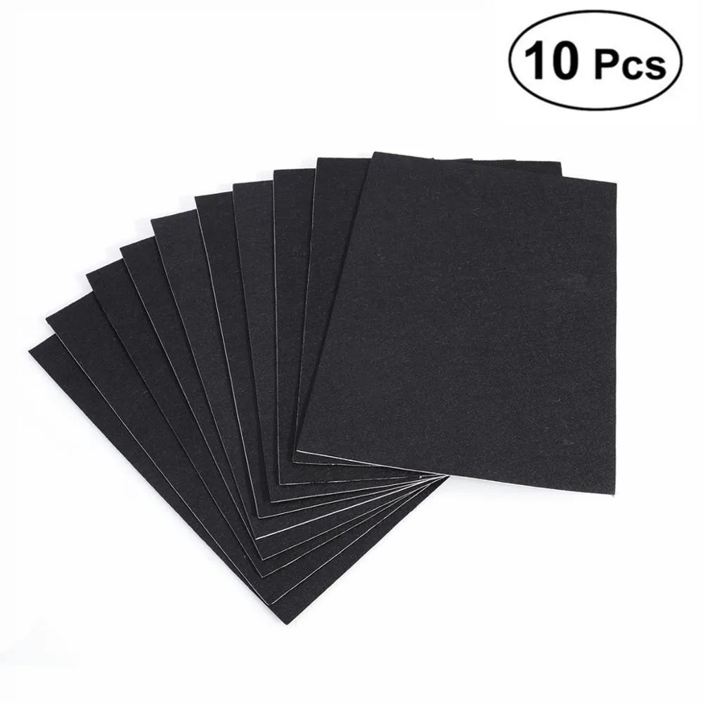 Arts And Crafts 10 Sheets Black Papel Fieltro Self Adhesive Felt