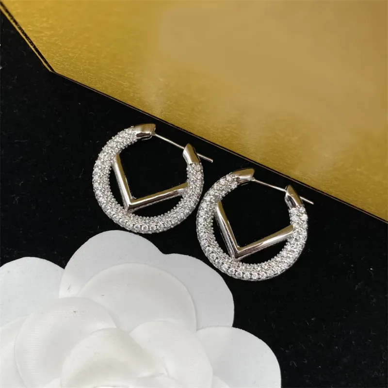 Designer Creolen Hochwertiger Modeschmuck für Mädchen Damen Herren Damen Ornamente Ohrring Diamantohrringe_voghion.com