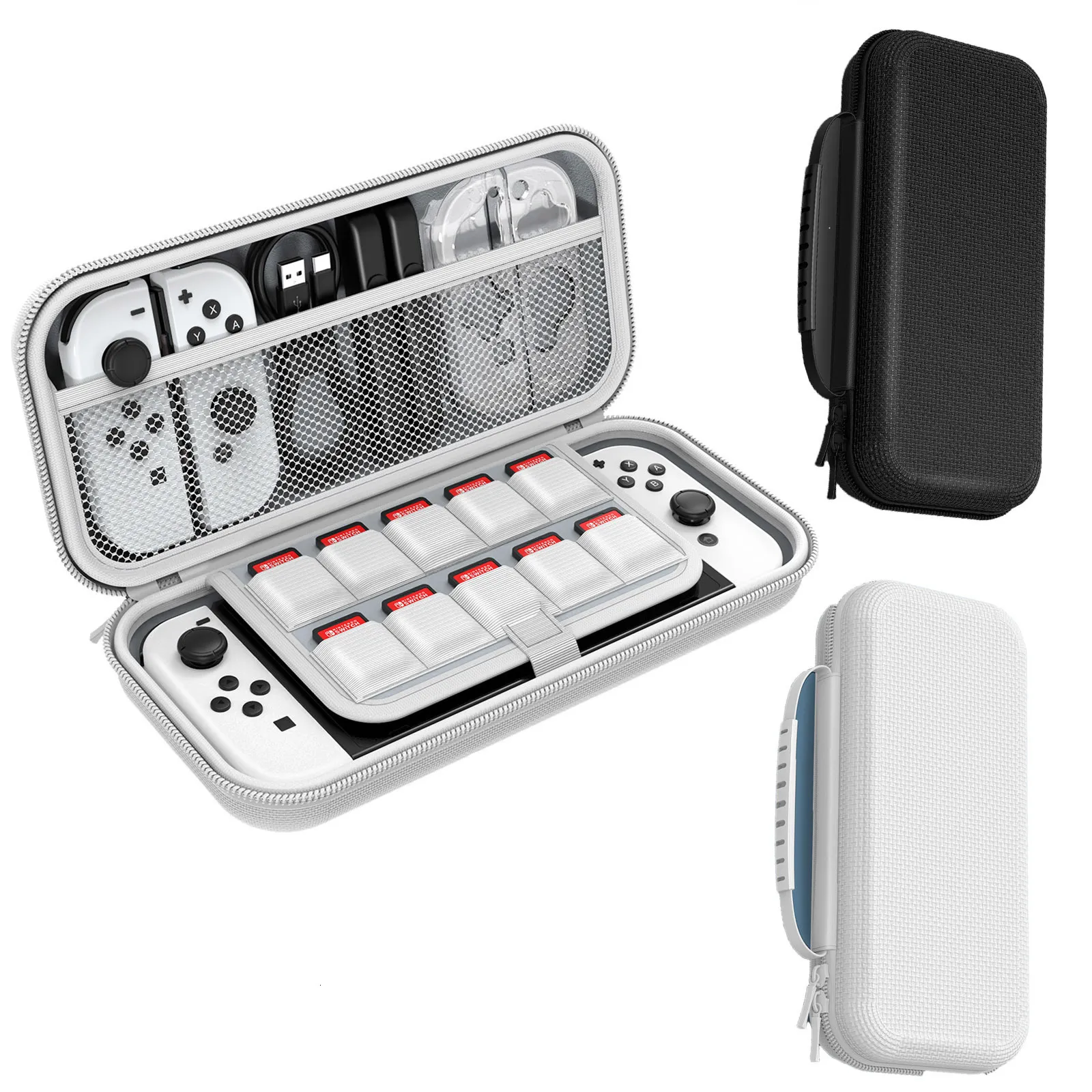 Pacotes de acessórios Mooroer Capa portátil Nintend Switch OLED à prova d'água Bolsa de armazenamento de proteção rígida para Nitendo Switch Console Acessórios de jogo 230925