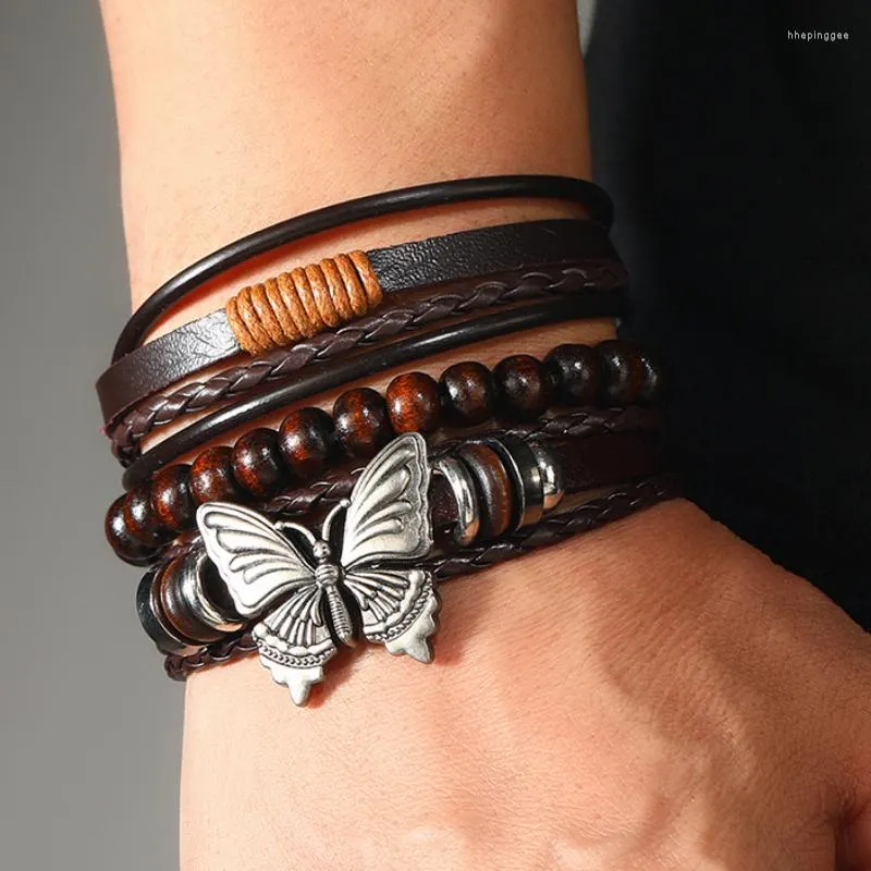 Leather Bracelet Set Braided Bracelets For Couples YOUGANNA Celtic