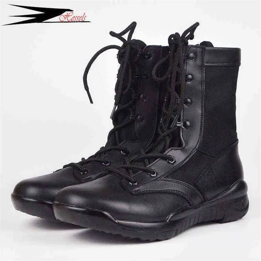 Buty Ultralight Men Army Wojskowe buty wojskowe Bojowe kostkę do pustynnej dżungli na zewnątrz wędrówki 220819