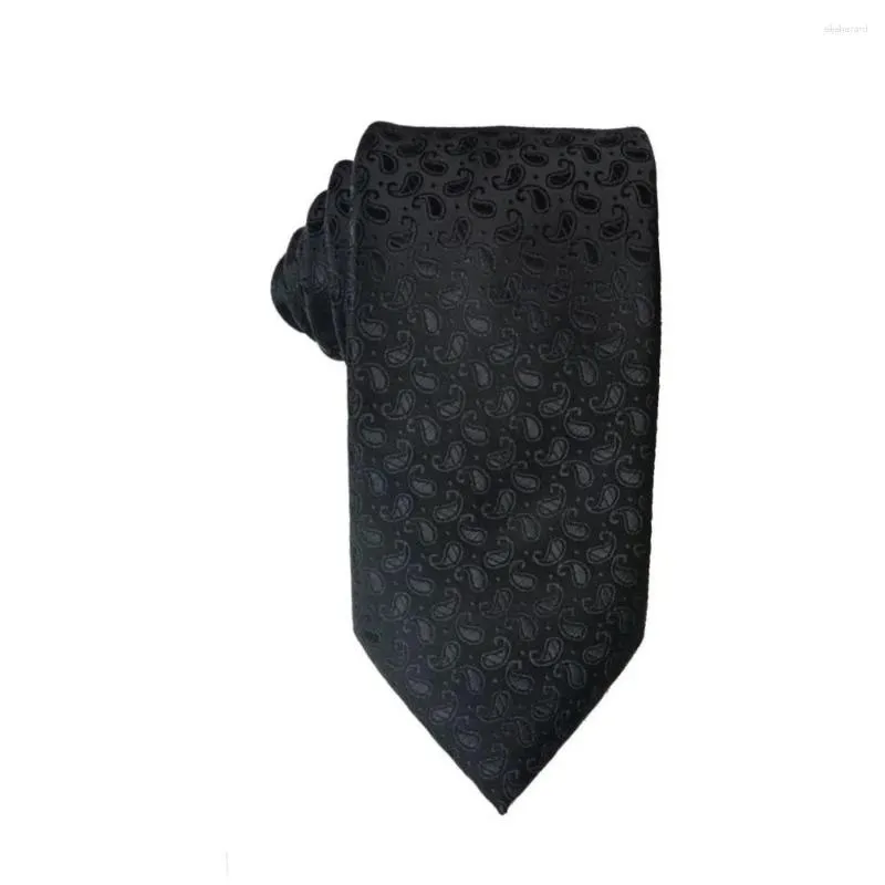 Bow Ties Paisley Mönster Black Neck Tie Men's For Men 2023 Apparel Accessories Löstagbar krage Elegant Mens Man Gifts Wedding