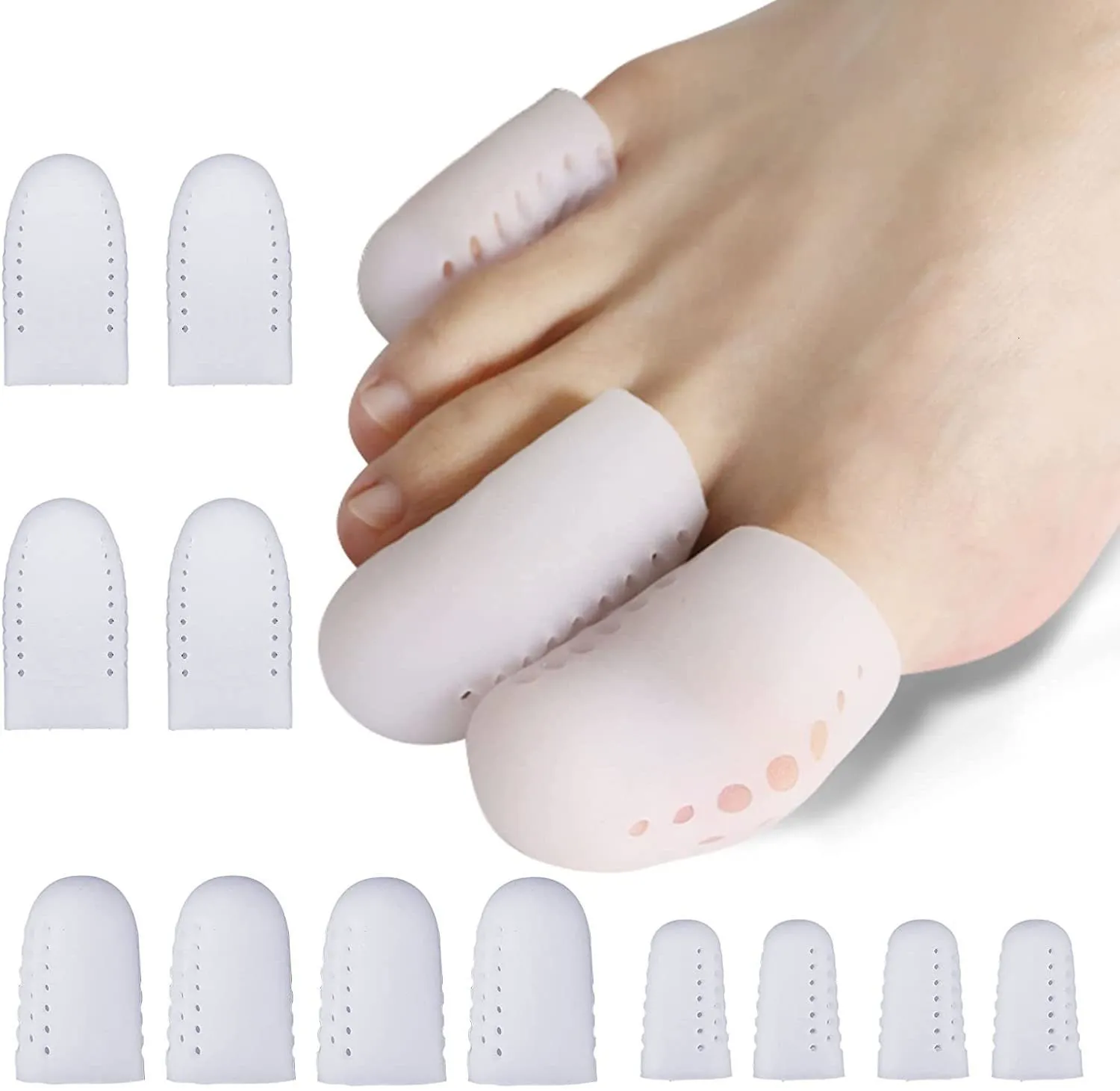30 Pieces Gel Toe Caps, Silicone Toe Protector, Toe Covers, Protect Toe from Rubbing, Ingrown 30 Pieces Gel Toe Caps, Silicone Toe Protector, Toe Covers, Protect Toe from Rubbing, Ingrown