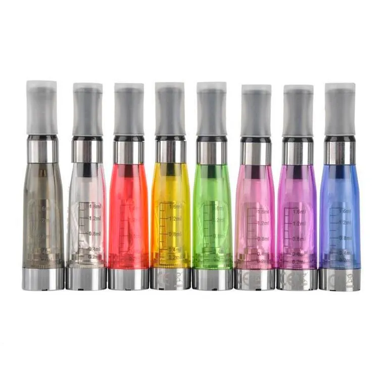 CE4 Verstuiver 1,6 ml elektronische sigaret clearomizer verstuiver met zwarte druppeltip voor 510 eGo batterij cartomizer eGo Verstuiver e sigaret