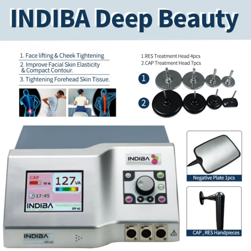 2023 Radiofrequentie Indiba Diepe Schoonheid Detox Lichaam Cellulitis Verwijdering Machine Met Proionic System403