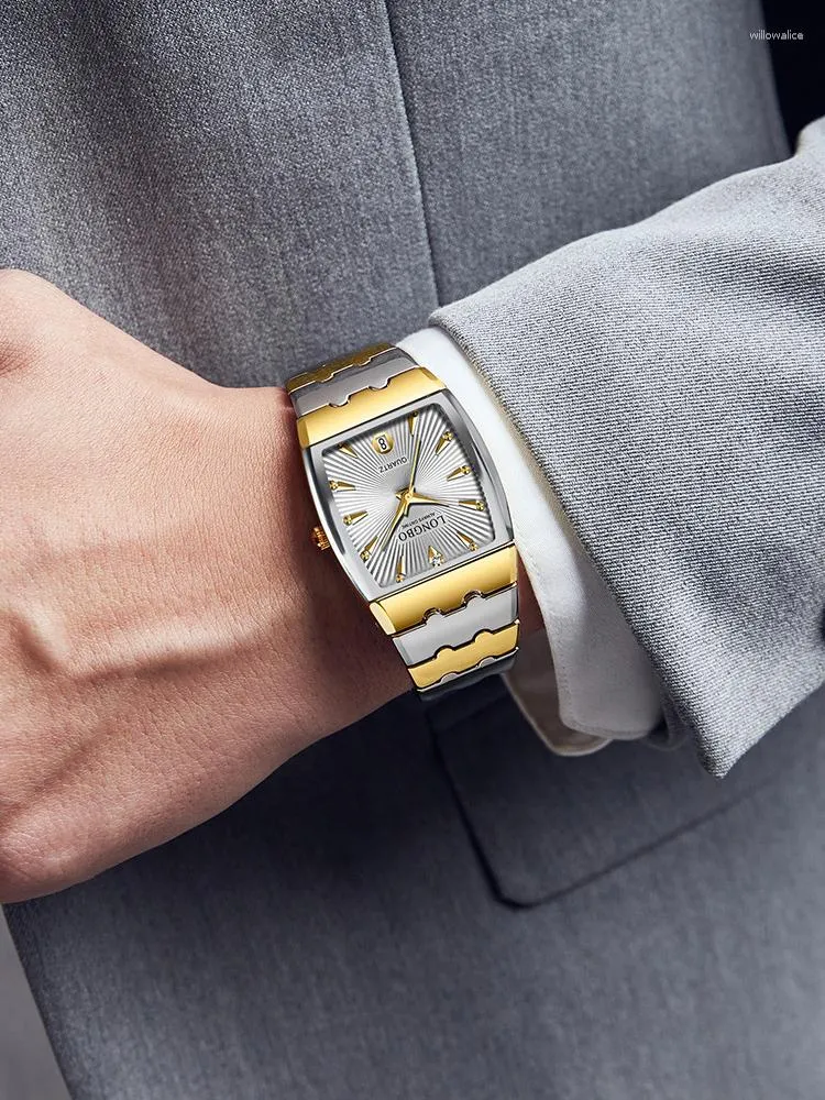 Relógios de pulso casal relógio de quartzo para homens mulheres relógios clássicos ouro reloj amantes senhoras orologio masculino homem de negócios relógio de pulso de luxo