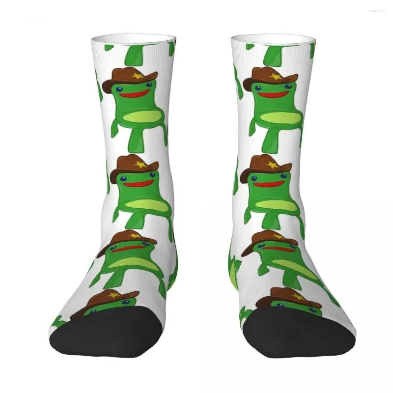 Herrstrumpor Cowboy Froggy Chair Animal Crossing unisex vår sommar Autumn Winter Basket Happy Street Style Crazy Sock