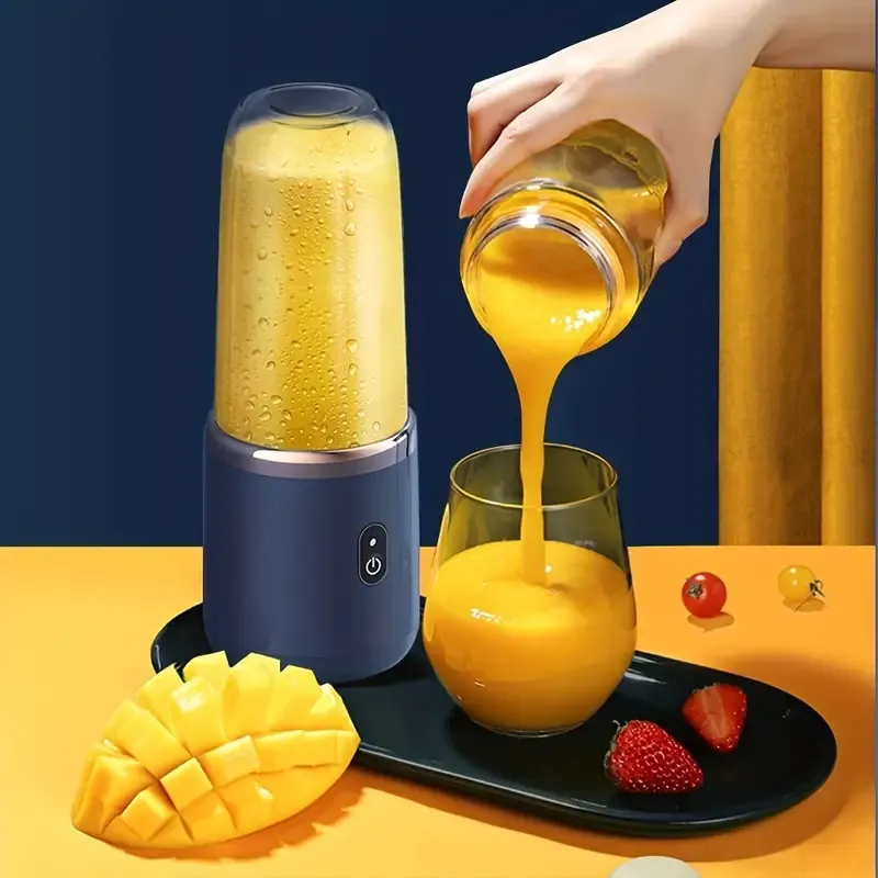 1pc 13.53oz Juicer Portable Charging Small Juicer Household Multifunctional Juicer Juicer Cup Wireless Portable Juicing Bonus Sports Cup Cover
