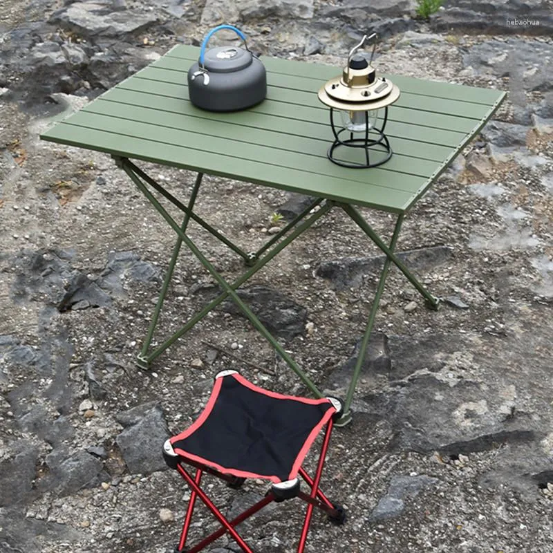 Kampmeubilair Toeristenloempiatafel Camping Keuken Vissen Aluminium Ultralicht Draagbaar Buitenterras Opklapbaar en stoelen Set uitrusting