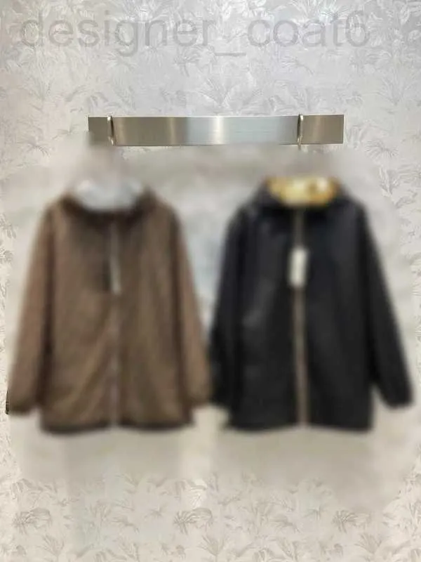 Vestes pour femmes designer FF printemps / été nouveau produit porter un manteau imprimé réfléchissant cool des deux côtés décontracté à capuche fermeture éclair 9NXR