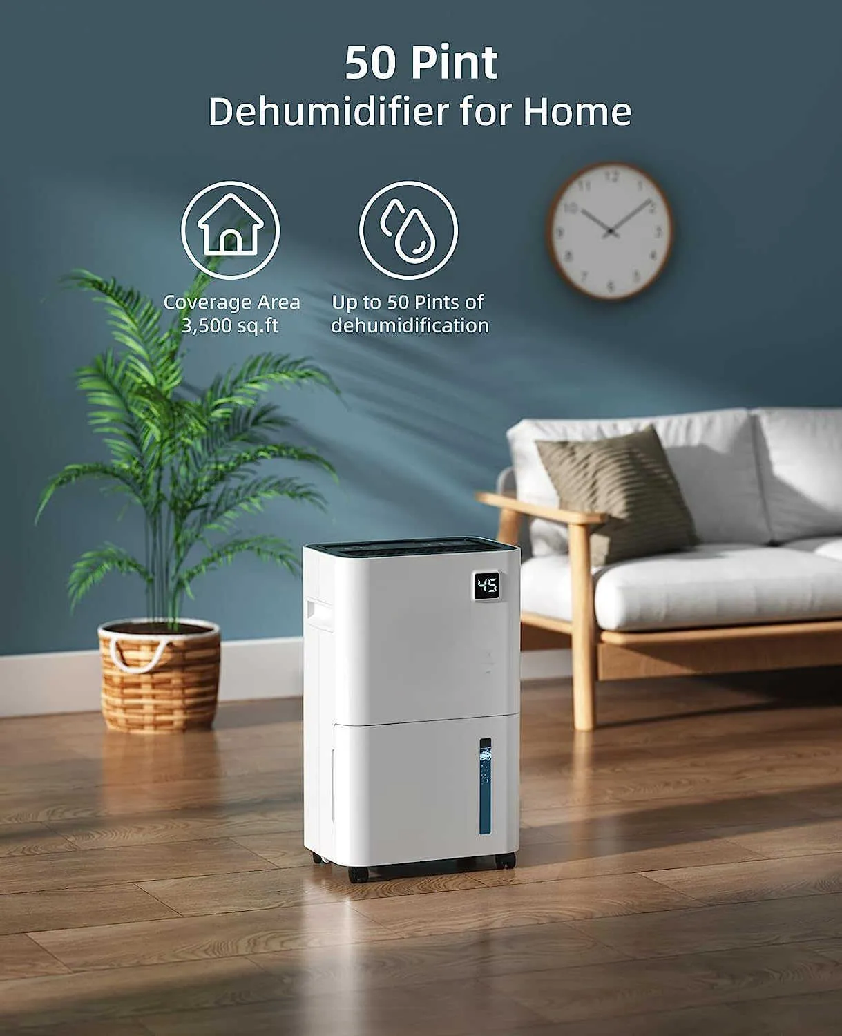 DHgate.com:Powerful 50 Pint Dehumidifier for Home Basements - Quiet ...