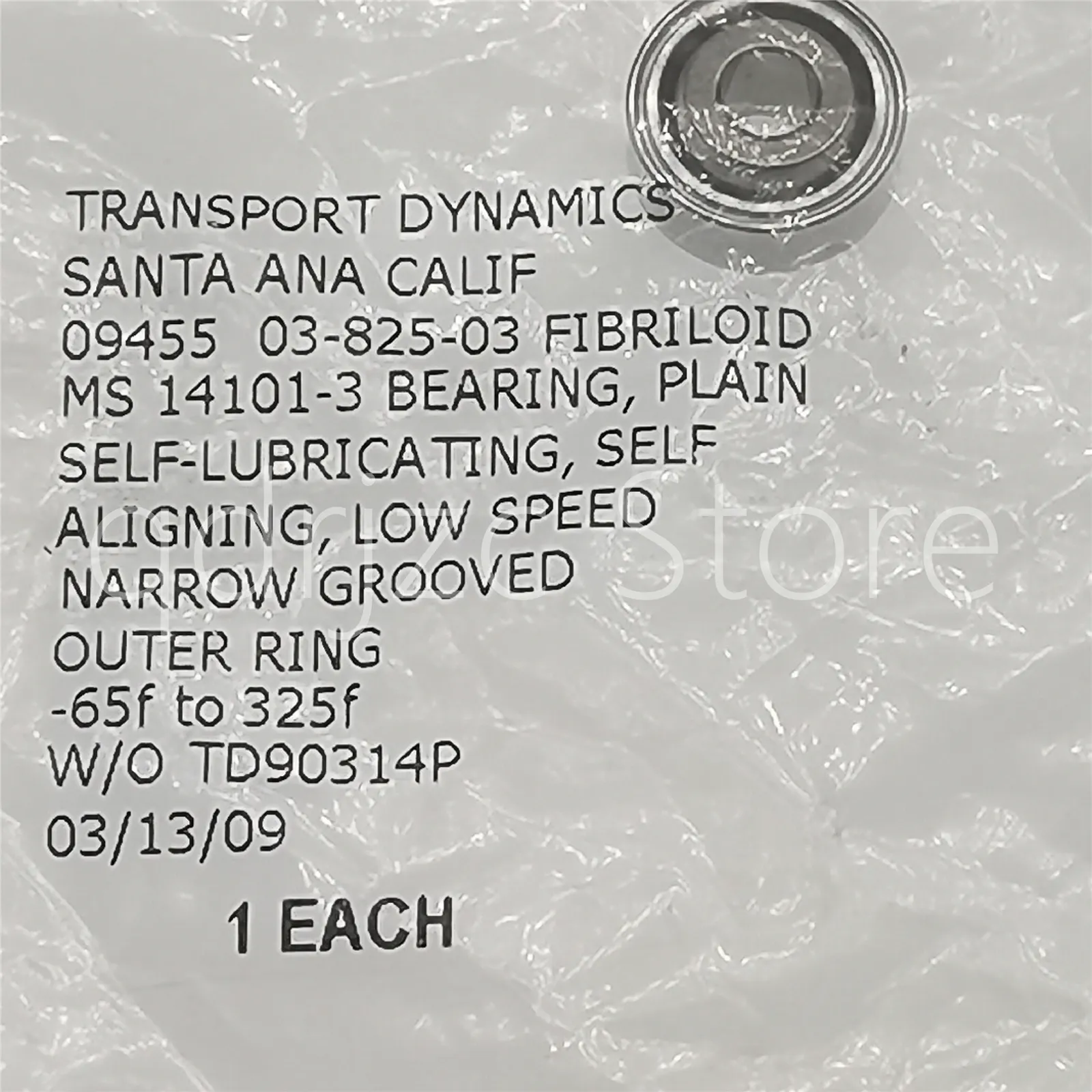 MS14101-3 4.826mm x 14.288mm x 7.44mmのRBC航空宇宙ジョイントベアリング