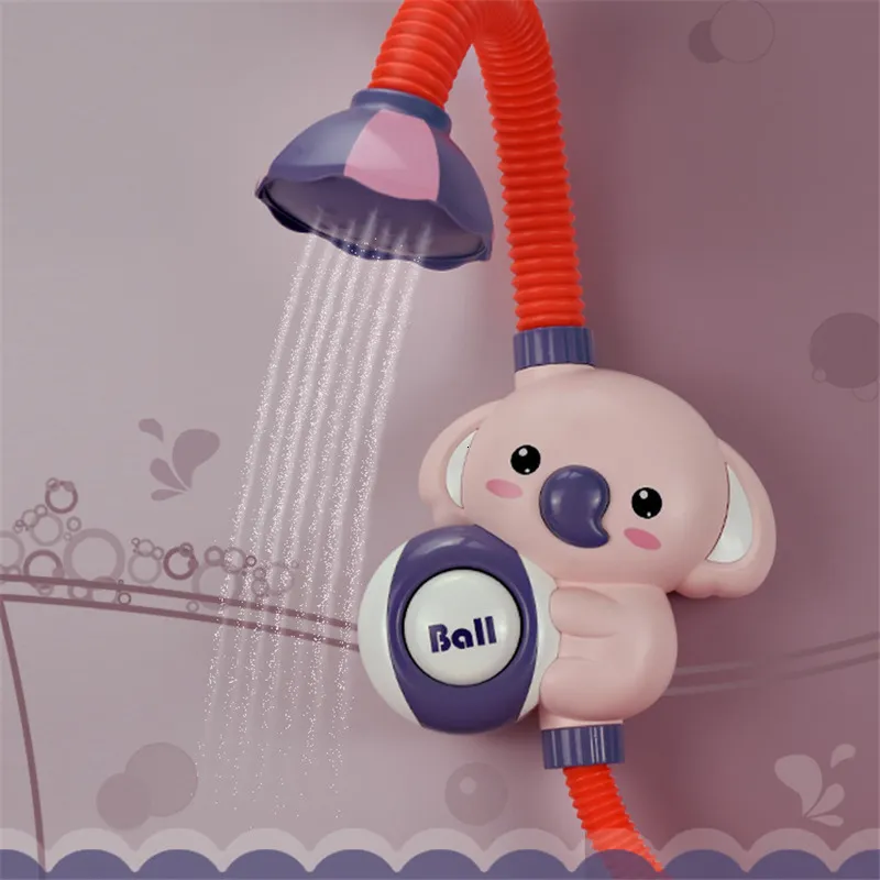 Bath Toys Kids Baby Bath Spray Water Faucet Outside Bathtub Electric Elephant Shower Toys Sprinkler Strong Suction Cup juguetes bebe 230923